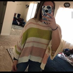 Light multi color sweater